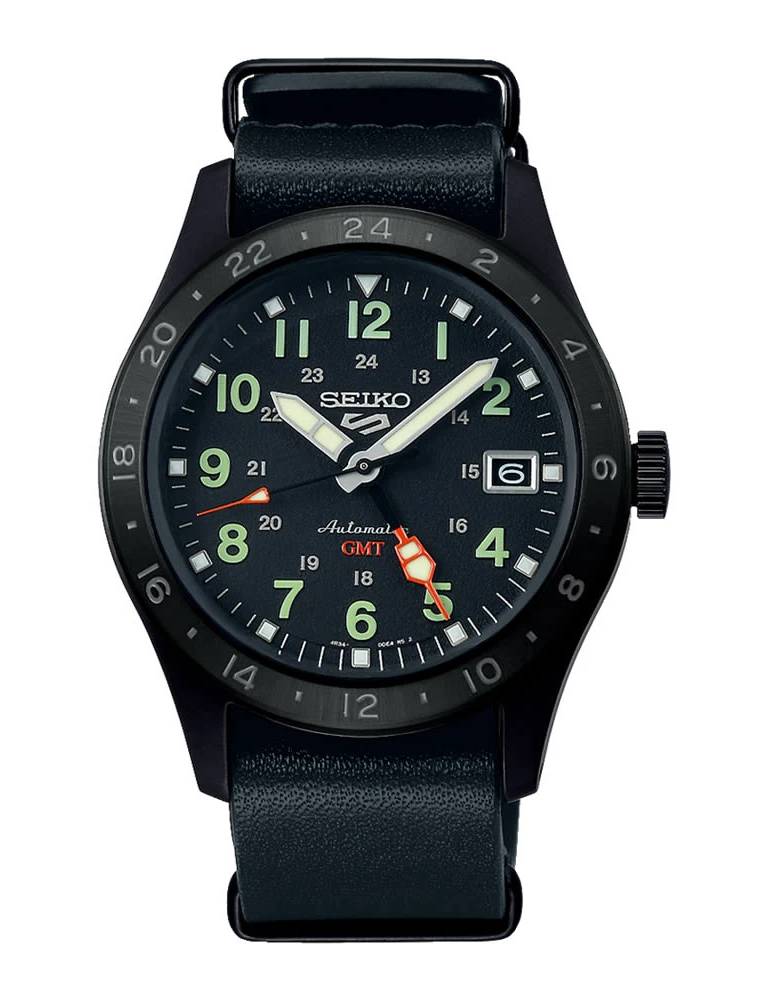 Reloj Seiko 5 Sports Field Black GMT — vista principal