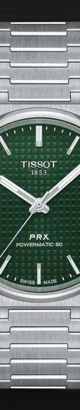 Tissot PRX Powermatic 80 40mm Verde — vista 1