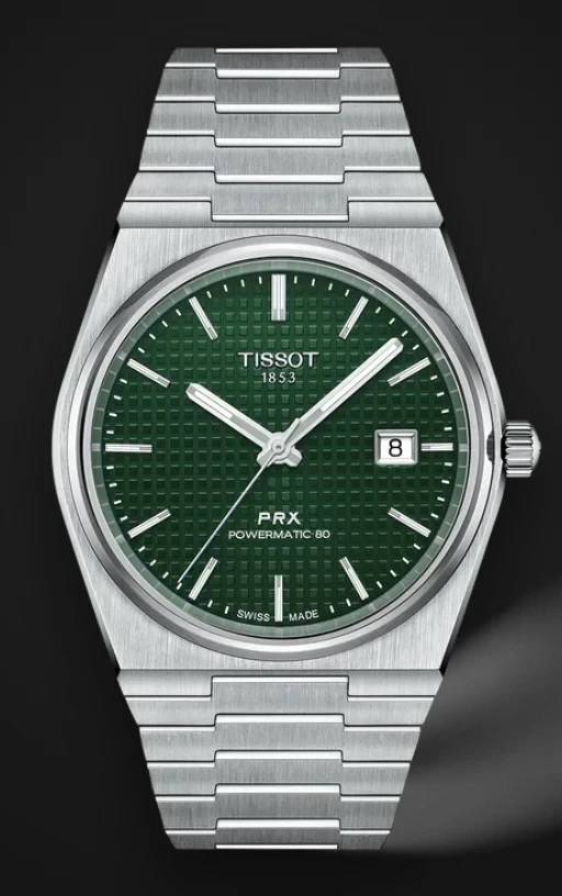 Reloj Tissot PRX Powermatic 80 40mm Verde de Tissot