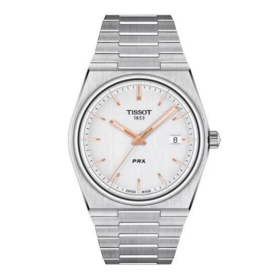 Reloj Tissot PRX Quartz 40mm Plateado — vista principal