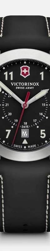 Victorinox Heritage Quartz Black Dial Leather Strap — vista 1