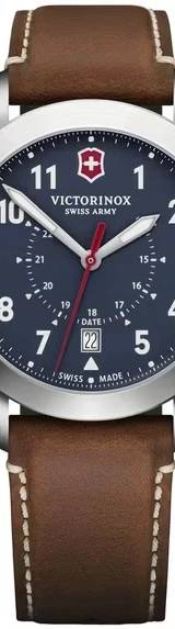 Victorinox Heritage Quartz Blue Dial Brown Leather Strap — vista 1